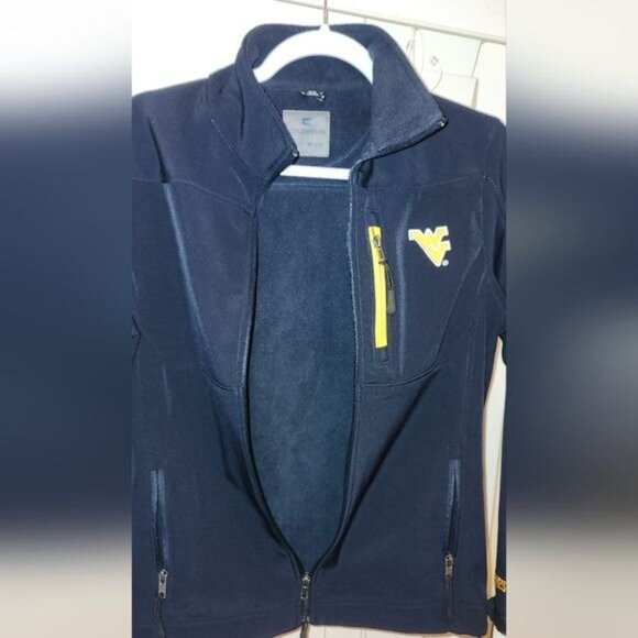 WEST VIRGINIA MOUNTAINEERS colosseum YOUTH MEDIUM 12/14 jacket preowned - Picture 9 of 11